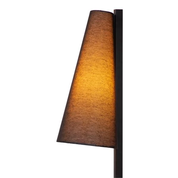 Lucide GREGORY - Floor lamp - 1xE27 - Black - detail 1